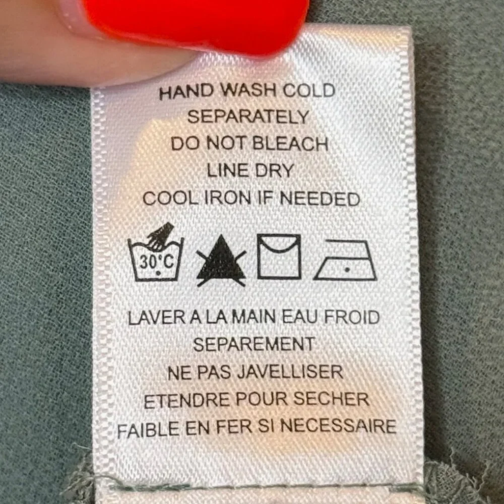 Anthropologie Pleione Double Layer Woven Tank, Sea Foam Green Sz XL - Picture 7 of 7